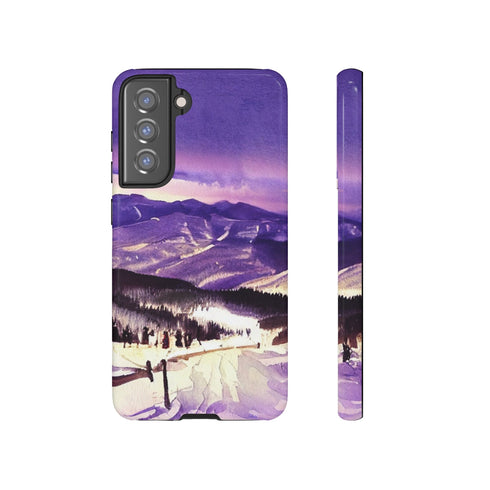 Vail Colorado at Christmas - Impact Resistant Phone Case Samsung Galaxy S21 FE Glossy